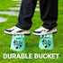 ropoda Giant Yard Pong,Yard Games with Durable Buckets and Balls - Choose Red Large, XL, or Green - Glow in the Dark