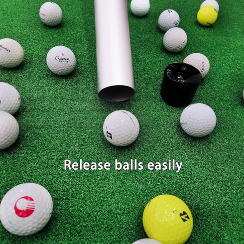 Professional Golf Ball Retriever Picker, Aluminum Shag Tube Release Tool for Practice Pick-up