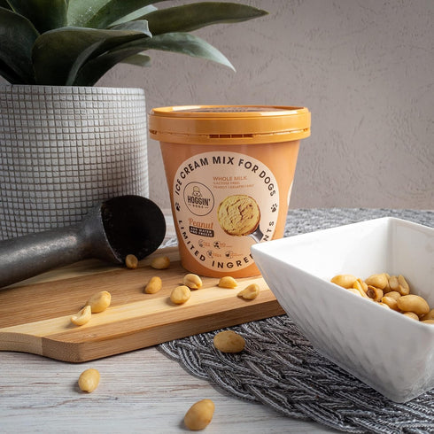 Puppy Cake Hoggin' Dogs Ice Cream Mix, All Natural Peanut Flavor, Just Add Water and Freeze, 4.65 oz