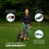 Heavy Duty 6ft Dog Leash with Padded Double Handles for Training & Walking, Reflective Stitching