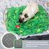 Chinchilla, Rabbit Foraging Mat, Interactive Bunny Foraging Toy Indoor, Soft Pet Feeding Mat Toy Also for Hedgehog
