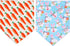 2 Pack Easter Dog Bandana, Triangle Bibs Pet Scarf for Medium to Large Dogs