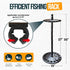 Rush Creek Creations Round Spinning Fishing Rod Holder for 16 Poles, Fishing Gear and Accessories, Rod Rack