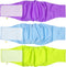 Pet Magasin Male Dog Belly Manner Band Wraps Nappies, 3-Pack, Blue, Green & Purple, Medium