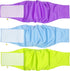 Pet Magasin Male Dog Belly Manner Band Wraps Nappies, 3-Pack, Blue, Green & Purple, Medium