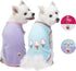 Blueberry Pet Pack of 2 Dog Pajamas & Tank Top - Soft Cotton Blend, Back Length 14"
