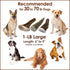 Elk Antler Chews for Dogs - Naturally Shed USA Collected A-Grade Premium Elk Antlers, 1-LB Large Cuts, All Natural