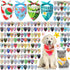 Kacctyen 100 Pcs Fresh Dog Bandanas Bulk Hawaii Dog Adjustable Cute Washable