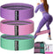 Resistance Bands Set with Non-Slip Design, 3 Levels for Hips & Glutes, Booty Bands for Home Fitness, Yoga, Pilates