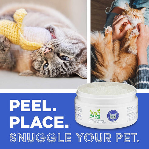 Fresh Wave Odor Removing Litter Box Gel, 7 oz, Natural Plant-Based Odor Eliminator, Pet Odor Absorbers for Home