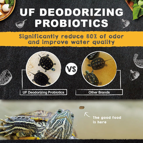 Ultra Fresh Floating Juvenile Turtle Food, All Natural Ingredients, 3.35 oz Nutri Stick with Probiotics