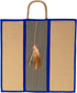 SmartyKat Clever Claws Carpet & Burlap Hanging Cat Scratch Mat, Brown/Gray with Blue Trim, One Size