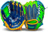 Franklin Sports Kids Baseball Glove + Ball Sets - Meshtek Youth Teeball Gloves for Kids + Toddlers - Left + Right Hand Throw Mitts + Glove Sets with Foam Balls - Boys + Girls Gloves - 9.5" Inch by Franklin Sports