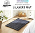 Allisandro Waterproof Dog Bed, Washable Crate Pad, Durable Soft Mattress, Anti-Slip for Dogs, Grey 47.2 x 27.6 Inches