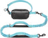 iYoShop Hands Free Dog Leash with Zipper Pouch, Dual Padded Handles and Durable Bungee for Walking, Jogging and Running