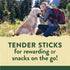 16 oz. Zukes Adventure Sticks Chicken and Turkey Dog Treats, Natural Dog Treat Sticks - Pouch