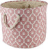 Bone Dry Pet Storage Collection, Lattice Paw Print, Rose, Small Round