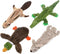 Best Pet Supplies 2-in-1 Stuffless Squeaky Dog Toys, Soft Durable Fabric for Small, Medium, Large Pets, Holds Plastic