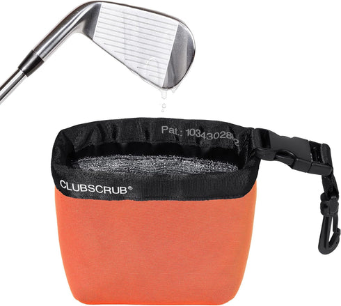 Club Scrub Golf Club and Golf Ball Cleaning Bag, Waterproof Clean Face