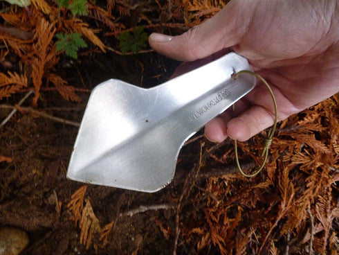 Tye Works Aluminum Backcountry Backpacking Trowel, 32g, Silver, Pointed
