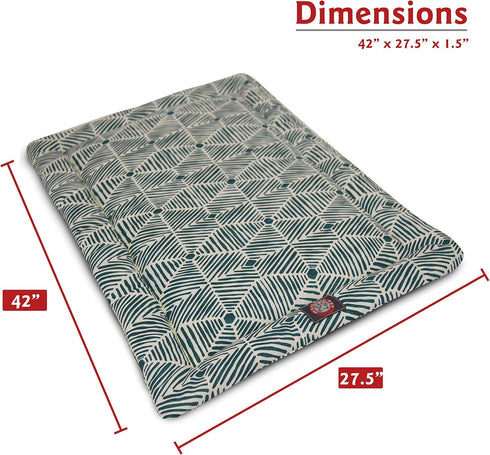 42" Charlie Emerald Green Crate Dog Bed Mat by Majestic Pet Products