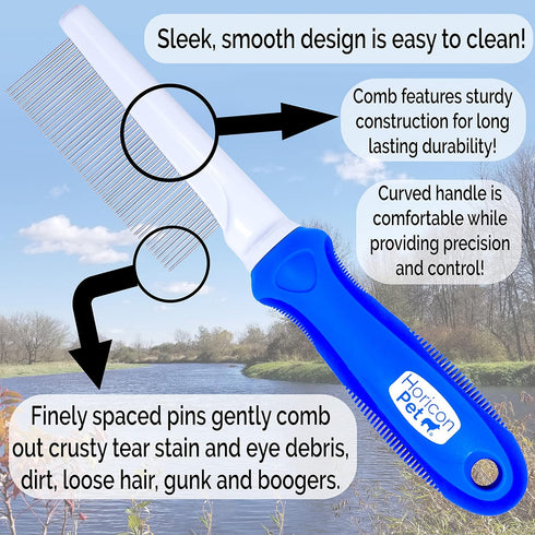 Dog Comb Set for Detangling and Grooming, Suitable for Dogs, Cats, and Small Animals