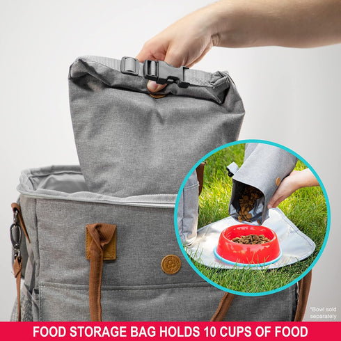 SPORT PET Designs Cat Carrier, Grey Airline Soft Carrier with Zipper Lock, Foldable Travel Bag for Pets (CM-10204)