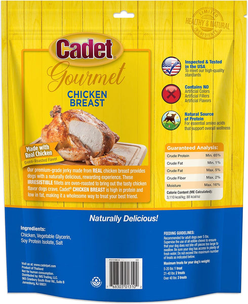 (28 oz.) Cadet Gourmet Chicken Breast Dog Treats - Healthy & Natural Chicken Dog Training Treats for Small & Large Dogs
