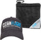 Premium Golf Ball Towel and Adjustable Flexfit Golf Cap Combo, Portable Microfiber Golf Accessories