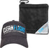 Premium Golf Ball Towel and Adjustable Flexfit Golf Cap Combo, Portable Microfiber Golf Accessories