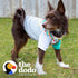 The Dodo Dog Bandana & Colorblock Tee Pet Apparel Set, Size Extra Small; Grey, Green & White Dog Tshirt, Cute Matching Pet Clothing Accessories, Everyday Pet Apparel Accessories