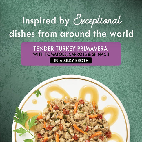 (Pack 24) 3 oz. Purina Fancy Feast Wet Cat Food, Medleys Tender Turkey Primavera With Tomatoes, Carrots and Spinach