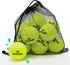 Dog Tennis Balls - 12 Pack 2.5" Squeaky Interactive Toys for Small Medium Large Dogs - Bounce Rubber for Training