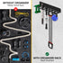 Heavy-Duty Gym Storage Rack + Jump Rope, Wall Mount Organizer for Weights & Gym Equipment