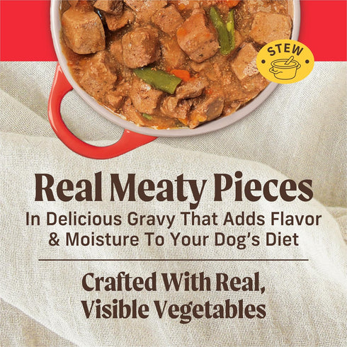 12.7 oz. Merrick Grain Free Wet Dog Food, Cowboy Cookout Recipe With Real Deboned Beef, Canned Adult Dog Food, Can