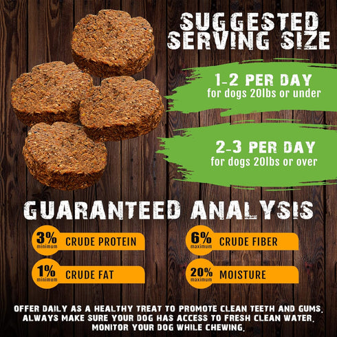 Sams Yams Sweet Potato Dog Treats: Healthy Vegan Chews for Large, Medium, or Small Breed Dogs, 7oz