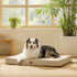 Bedsure Extra Large Orthopedic Dog Crate Bed - Waterproof Dog Bed with Removable Washable Cover, Khaki