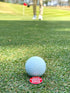 wolph American Golf Ball Marker - Magnetic Hat Clip, Funny Golf Gifts for Men Women - Premium Iconic Red