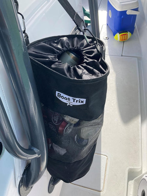 Large Hoop Mesh Garbage Bag for Boats - Versatile Trash Solution