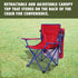 Generic (125 lb. Canopy Chair with Safety Lock Capacity), Red/Blue