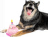 Midlee 2 Layer Birthday Cake Dog Toy - 7" Tall, Pink
