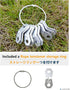 NACETURE Aluminum Alloy Rope Tensioner, Camping Tent Guyline Cord Adjuster for Camping, Hiking, Backpacking