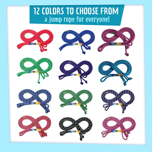 Just Jump It 16' Foot Single Jump Rope for Kids, Women, and Men - Outdoor Fitness Equipment