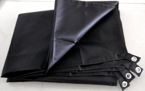 Waterproof Camping Tarp for Picnics, Tent Footprint, Sunshade (Black-210x150CM)