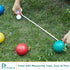 84mm Set, Set 8 1 Pointyard Bocce Ball Outdoor Games for Adults and Family, Backyard Ball with PE Bocce Balls & Pallino