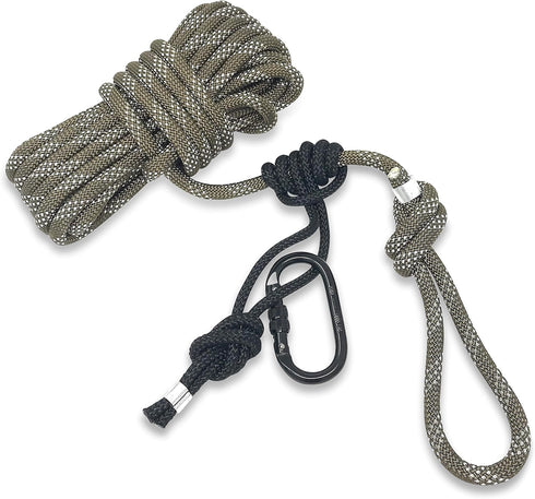 Treestand Safety Rope Lifeline System, 30ft Lifelines for Tree Stand Harness, 350 lb Rated Rope