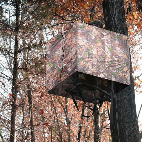 Hunting Camo Tree Stand Blinds - Camouflage Ground Blind with Zipper for Deer, Turkey Hunting (Frames Not Included)