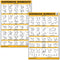 Palace Learning 2 Pack Suspension Workout Posters, Laminated Exercise Charts 18" x 24" Volume 1 & 2