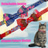 Breakaway Cat Collar with Bell and Detachable Bowtie, Adjustable Safety Kitten Puppy 2pcs Navy Blue & Red