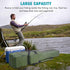 Portable Fishing Rod Case, 4.27ft Waterproof Fishing Pole Carrier Bag, Large Capacity Storage for Travel